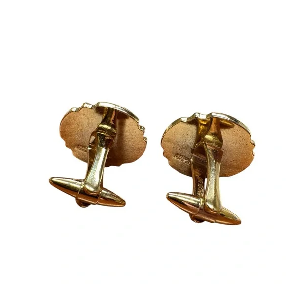 Wedgewood Nautical Anchor Cufflinks in Blue and Gold - Picture 2 of 3